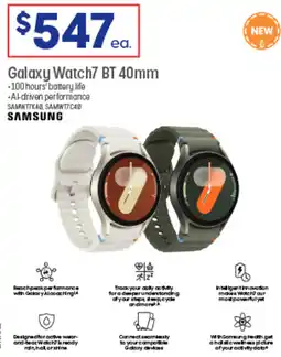 Officeworks Galaxy Watch7 BT 40mm offer