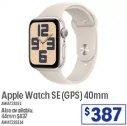 Officeworks Apple Watch SE (GPS) 40mm offer