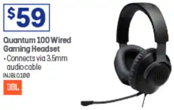 Officeworks Quantum 100 Wired Gaming Headset offer