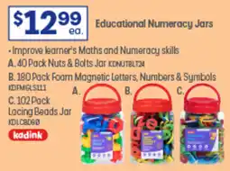 Officeworks Educational Numeracy Jars offer