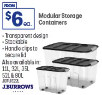 Officeworks Modular Storage  Containers offer