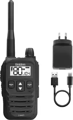 Uniden 80 Channel 2 Watt UHF Handheld Radio
