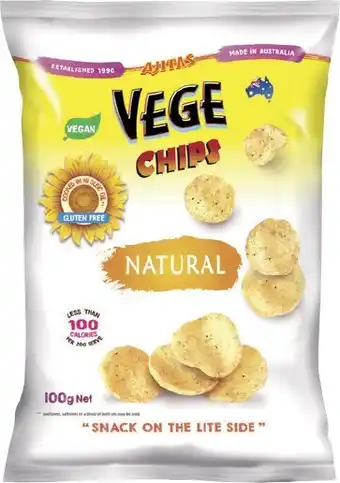 IGA Ajitas Vege Chips 100g Selected Varieties offer