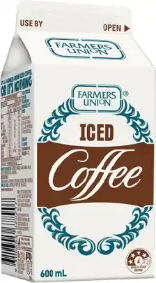 IGA Farmers Union Iced Coffee or Dairy Farmers Flavoured Milk 500-600mL Selected Varieties offer