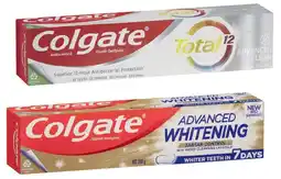 IGA Colgate Total Premium, MaxFresh, Advanced Whitening, Plaque Release or Optic White Toothpaste 95‑200g or Toothbrush 3 Pack Se offer