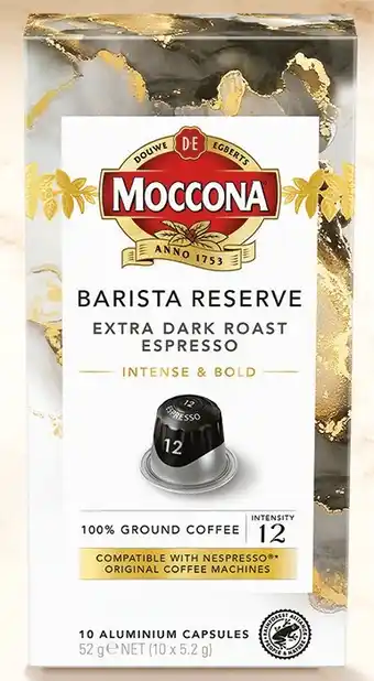 IGA Moccona Barista Reserve Coffee Capsules 10 Pack Selected Varieties offer