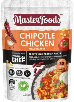 IGA MasterFoods My Muscle Chef Recipe Base 175g Selected Varieties offer