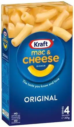 IGA Kraft Mac & Cheese Original 205g offer