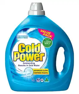 IGA Cold Power Laundry Liquid 4 Litre Selected Varieties offer