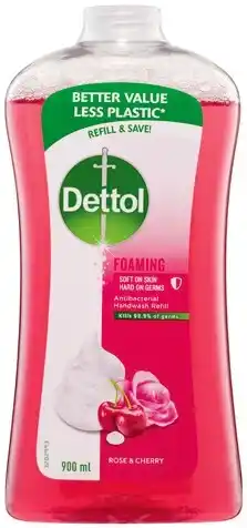 IGA Dettol Rose & Cherry Foaming Handwash Refill 900mL offer