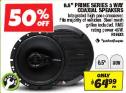 Autobarn 6.5" PRIME SERIES 3 WAY COAXIAL SPEAKERS offer