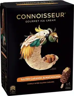 IGA Connoisseur Gourmet Ice Cream 4‑6 Pack Selected Varieties offer
