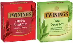 IGA Twinings Tea Bags 80‑100 Pack Selected Varieties offer
