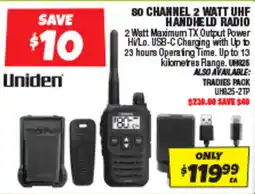 Autobarn 80 CHANNEL 2 WATT UHF HANDHELD RADIO offer