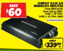 Autobarn COMPACT CLASS A/B MONOBLOCK AMPLIFIER offer