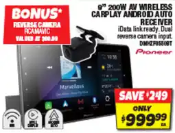Autobarn 9" 200W AV WIRELESS CARPLAY ANDROID AUTO RECEIVER offer