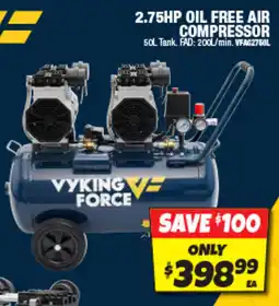 Autobarn 2.75HP OIL FREE AIR COMPRESSOR offer