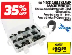 65 PIECE CABLE CLAMP ASSORTMENT KIT