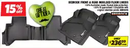 Autobarn BEDROCK FRONT & REAR MOULDED FLOOR LINERS offer