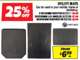 Autobarn UTILITY MATS offer