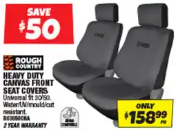 Autobarn HEAVY DUTY CANVAS FRONT SEAT COVERS offer