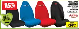 Autobarn DRIFT & SAAS THROWOVER SEAT COVERS offer