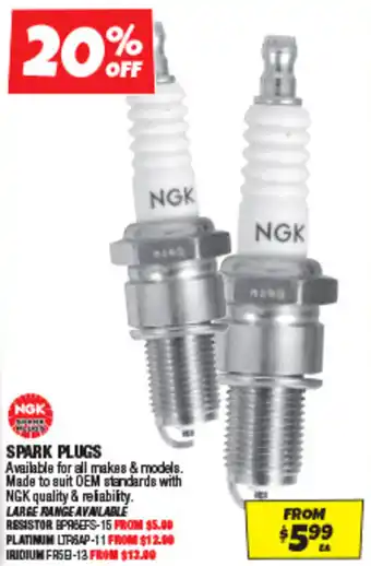 Autobarn SPARK PLUGS offer