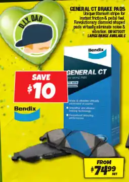 Autobarn GENERAL CT BRAKE PADS offer