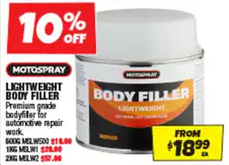 Autobarn LIGHTWEIGHT BODY FILLER offer