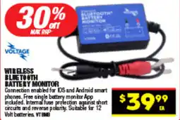 Autopro WIRELESS BLUETOOTH BATTERY MONITOR offer
