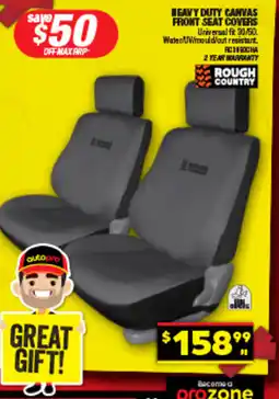 Autopro HEAVY DUTY CANVAS FRONT SEAT COVERS offer