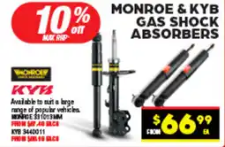 Autopro MONROE & KYB GAS SHOCK ABSORBERS offer