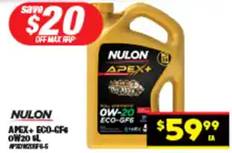 Autopro NULON APEX+ ECO-GF+ 0W20 6L offer