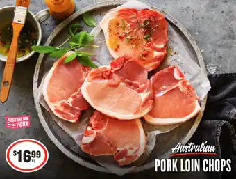 IGA Australian PORK LOIN CHOPS offer