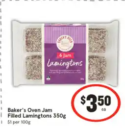 IGA Baker's Oven Jam Filled Lamingtons 350g offer