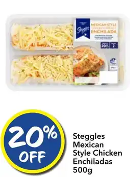 Ritchies Steggles Mexican Style Chicken Enchiladas 500g offer