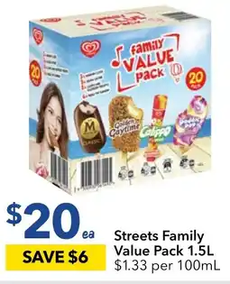 Streets Family Value Pack 1.5L