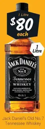 Cellarbrations Jack Daniel's Old No. 7 Tennessee Whiskey offer