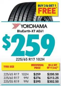 Bob Jane T-Marts YOKOHAMA BluEarth-XT AE61 offer