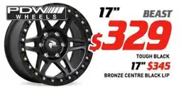 Bob Jane T-Marts PDW 17" DOMINATOR BEAST TOUGH BLACK offer