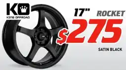 Bob Jane T-Marts KING OFFROAD 17" ROCKET SATIN BLACK offer