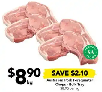 Drakes Australian Pork Forequarter Chops - Bulk Tray offer