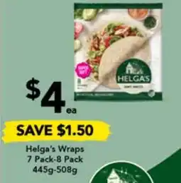 Drakes Helga's Wraps 7 Pack-8 Pack 445G-508G offer