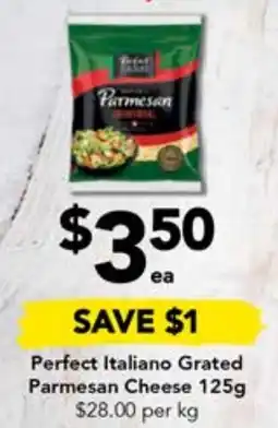 Drakes Perfect Italiano Grated Parmesan Cheese 125g offer