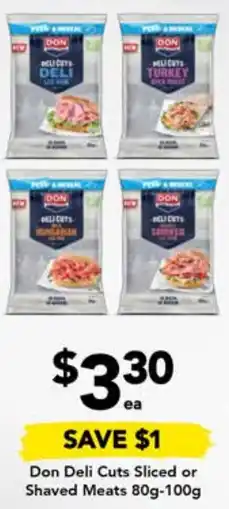 Drakes Don Deli Cuts Sliced or Shaved Meats 80g-100g offer