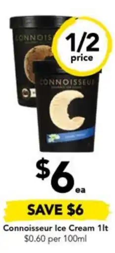 Drakes Connoisseur Ice Cream 1lt offer