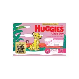 Woolworths Huggies Ultra Dry Nappies Pk 60-90 offer