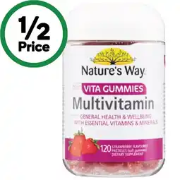 Woolworths Nature's Way Vita Gummies For Adults Multivitamin Pk 120 offer