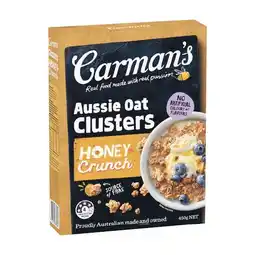 Woolworths Carman's Clusters 450g offer