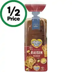 Woolworths Mighty Soft Raisin Toast 600g offer
